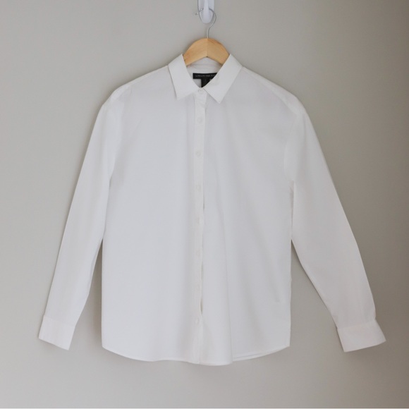 A Pea in the Pod Pietro Brunelli Cotton Poplin Maternity Blouse White Small - Picture 5 of 9